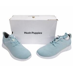 Hush Puppies Pale Light Blue Lace up Makenna Sneakers Women's size 10